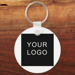 Moderne Business Company Logo White Sleutelhanger