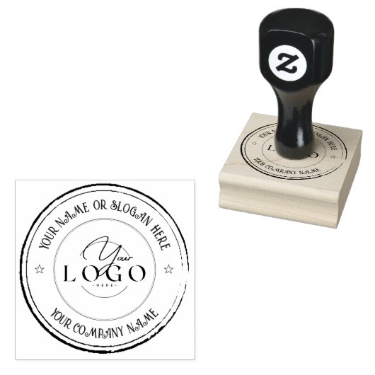 MODERNE BUSINESS | Custom Business Logo Company Rubberstempel (Gestempeld)