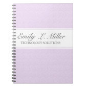 Moderne Business Design Lavender Chic Executive Notitieboek (Voorkant)