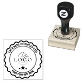 MODERNE BUSINESS | Gepersonaliseerde zakelijke Log Rubberstempel (Gestempeld)