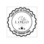 MODERNE BUSINESS | Gepersonaliseerde zakelijke Log Rubberstempel (Afrduk)