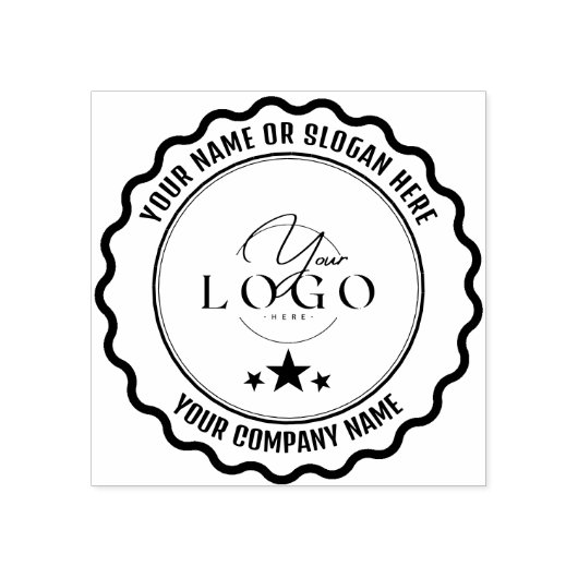 MODERNE BUSINESS | Gepersonaliseerde zakelijke Log Rubberstempel (Afrduk)