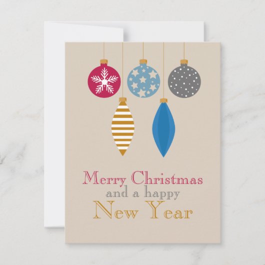 Moderne Business Holiday Kaart Eenvoudige minimali (Voorkant)