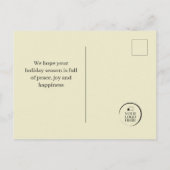 Moderne Business Holiday Kaart Merry kerstboom (Achterkant)