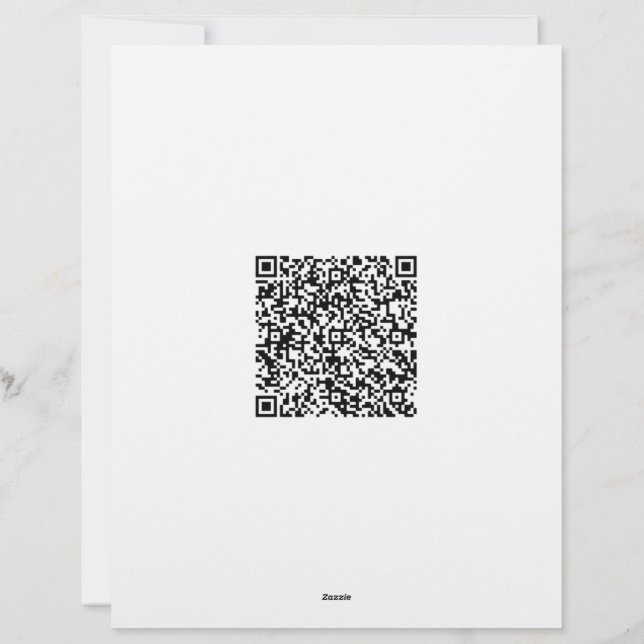 Moderne Business Letterhead met QR-code en Logo Briefhoofd (Achterkant)
