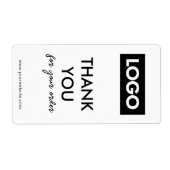 Moderne Business Logo Box Seal Etiket (Voorkant)