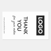 Moderne Business Logo Box Seal Sticker (Voorkant)