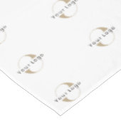Moderne Business Logo Clean Minimal Company White Tafelkleed (Gekanteld)