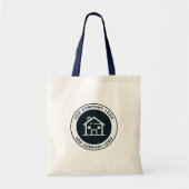 Moderne Business Logo Eenvoudig op maat Tote Bag (Voorkant)