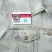 Moderne Business Logo Executive Employee Photo ID Naamplaatje (In situ)