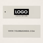Moderne Business Logo Label Clothing Hang Label Mini Visitekaartjes (Voorkant /achterkant)