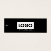 Moderne Business Logo Label Clothing Hang Label Mini Visitekaartjes (Voorkant)