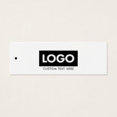 Moderne Business Logo Label Clothing Hang Label Mini Visitekaartjes (Voorkant)