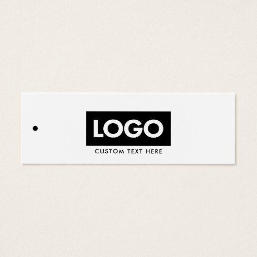 Moderne Business Logo Label Clothing Hang Label Mini Visitekaartjes (Voorkant)