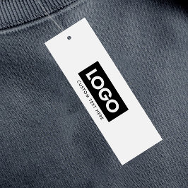 Moderne Business Logo Label Clothing Hang Label Mini Visitekaartjes