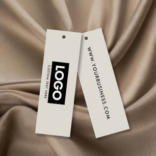 Moderne Business Logo Label Clothing Hang Label Mini Visitekaartjes