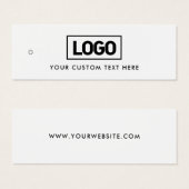 Moderne Business Logo Label Clothing Hang Label Mini Visitekaartjes (Voorkant /achterkant)