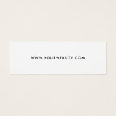 Moderne Business Logo Label Clothing Hang Label Mini Visitekaartjes (Achterkant)