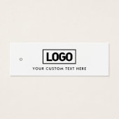 Moderne Business Logo Label Clothing Hang Label Mini Visitekaartjes (Voorkant)
