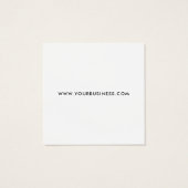 Moderne Business Logo Label Clothing Hang Label Vierkante Visitekaartjes (Achterkant)