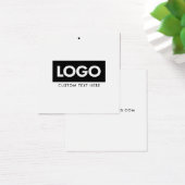 Moderne Business Logo Label Clothing Hang Label Vierkante Visitekaartjes (Bureau)