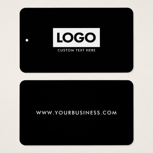 Moderne Business Logo Label Clothing Hang Label Visitekaartje (Voorkant /achterkant)