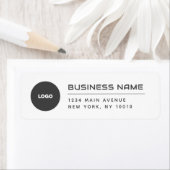 Moderne Business Logo-mailadres Etiket (Insitu)
