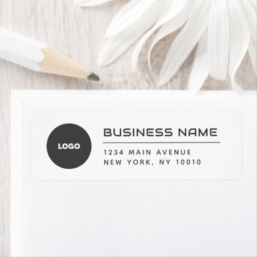 Moderne Business Logo-mailadres Etiket (Insitu)