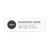 Moderne Business Logo-mailadres Etiket (Voorkant)