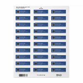 Moderne Business Logo-mailadres Etiket (Full Sheet)