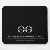 Moderne Business Logo Mousepad met contactgegevens Muismat (Voorkant)