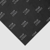Moderne Business Logo Promo Packaging Black Tissuepapier (Detail)