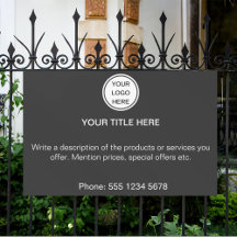 Moderne Business Logo Promotionele Adverteren Teks