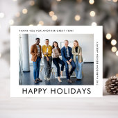 Moderne Business Logo QR Code Foto Kerstmis Feestdagenkaart