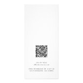 Moderne Business Logo QR Code Oorbellen Display Reclamekaart (Achterkant)