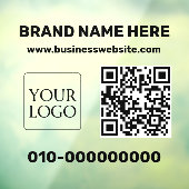 Moderne Business Logo QR Code Truck Autodeur Raamsticker (Vel 3)