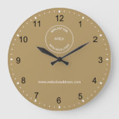 Moderne Business Logo Website Gold Grote Klok (Voorkant)