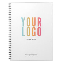 Moderne Business Logo Wit Promotie Notitieboek