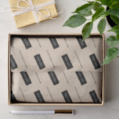 Moderne Business Name Logo Packaging Beige Tissuepapier (Geschenk)
