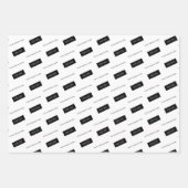 Moderne Business Name Logo Packaging White Inpakpapier Vel (Voorkant)