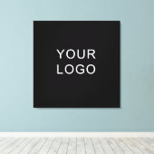 Moderne Business Professional Logo Black Canvas Afdruk (Insitu (Houten vloer))