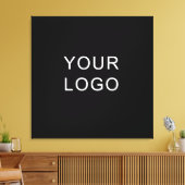 Moderne Business Professional Logo Black Canvas Afdruk (Insitu (Woonkamer))