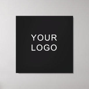 Moderne Business Professional Logo Black Canvas Afdruk