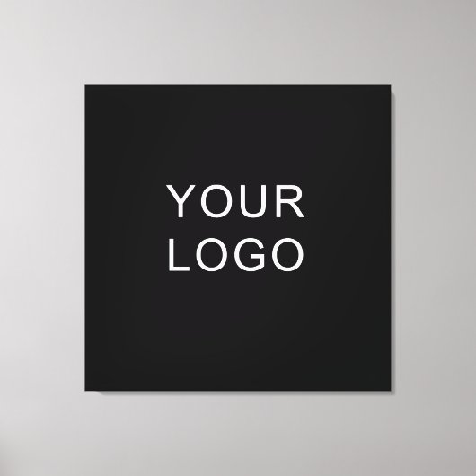 Moderne Business Professional Logo Black Canvas Afdruk (Voorkant)