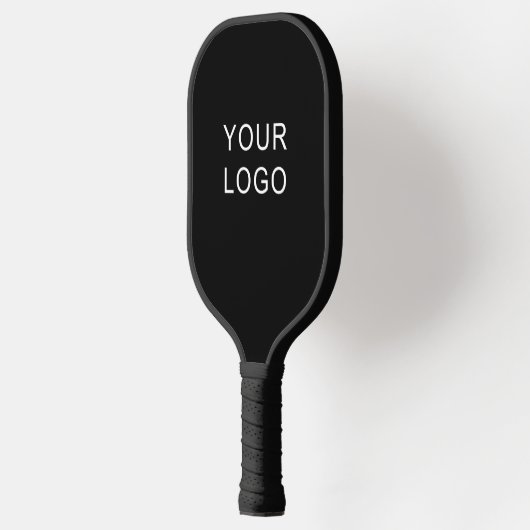 Moderne Business Professional Logo Black Pickleball Paddle (Links)