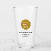 Moderne Business Promotie Custom Logo Pint Glass Glas (Voorkant)