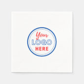 Moderne Business Promotion Logo Adverteren Servet (Voorkant)