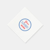 Moderne Business Promotion Logo Adverteren Servet (Hoek)