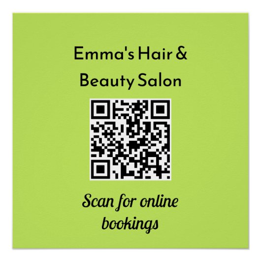 Moderne Business QR Code Minimalistische Promotie Perfect Poster (Voorkant)