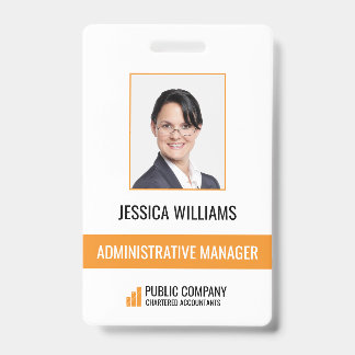 Moderne Business Staff Employee ID-badge Badge